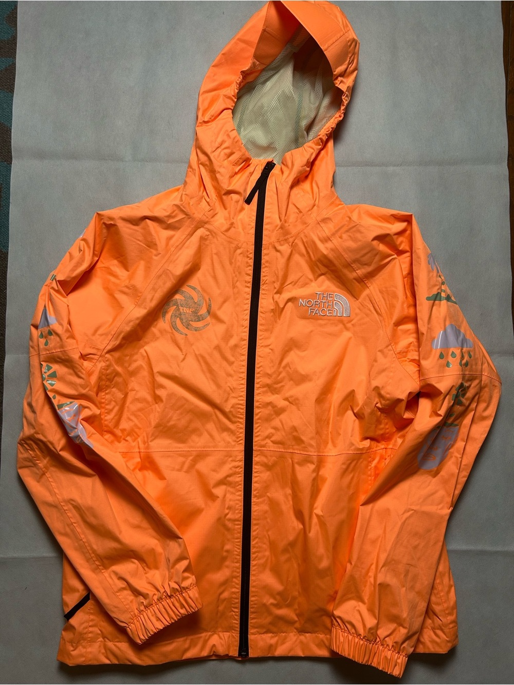 The North Face build up orange jacket size medium